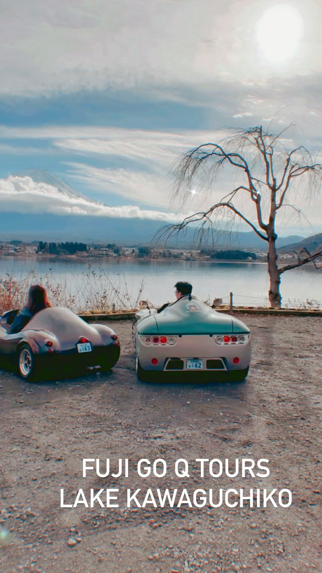 Go-Karting Around Lake Kawaguchiko with Mount Fuji Views