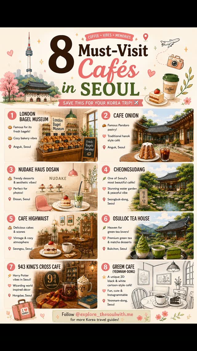 7 Cafes in Seoul