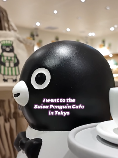 Suica Penguin Cafe and Shop at Ueno Station