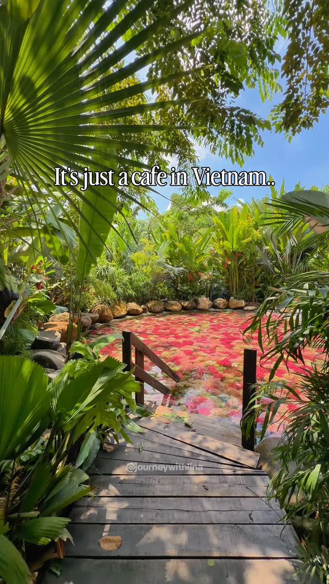 Tropical Cafe Oasis Offers Relaxing Escape in Ho Chi Minh