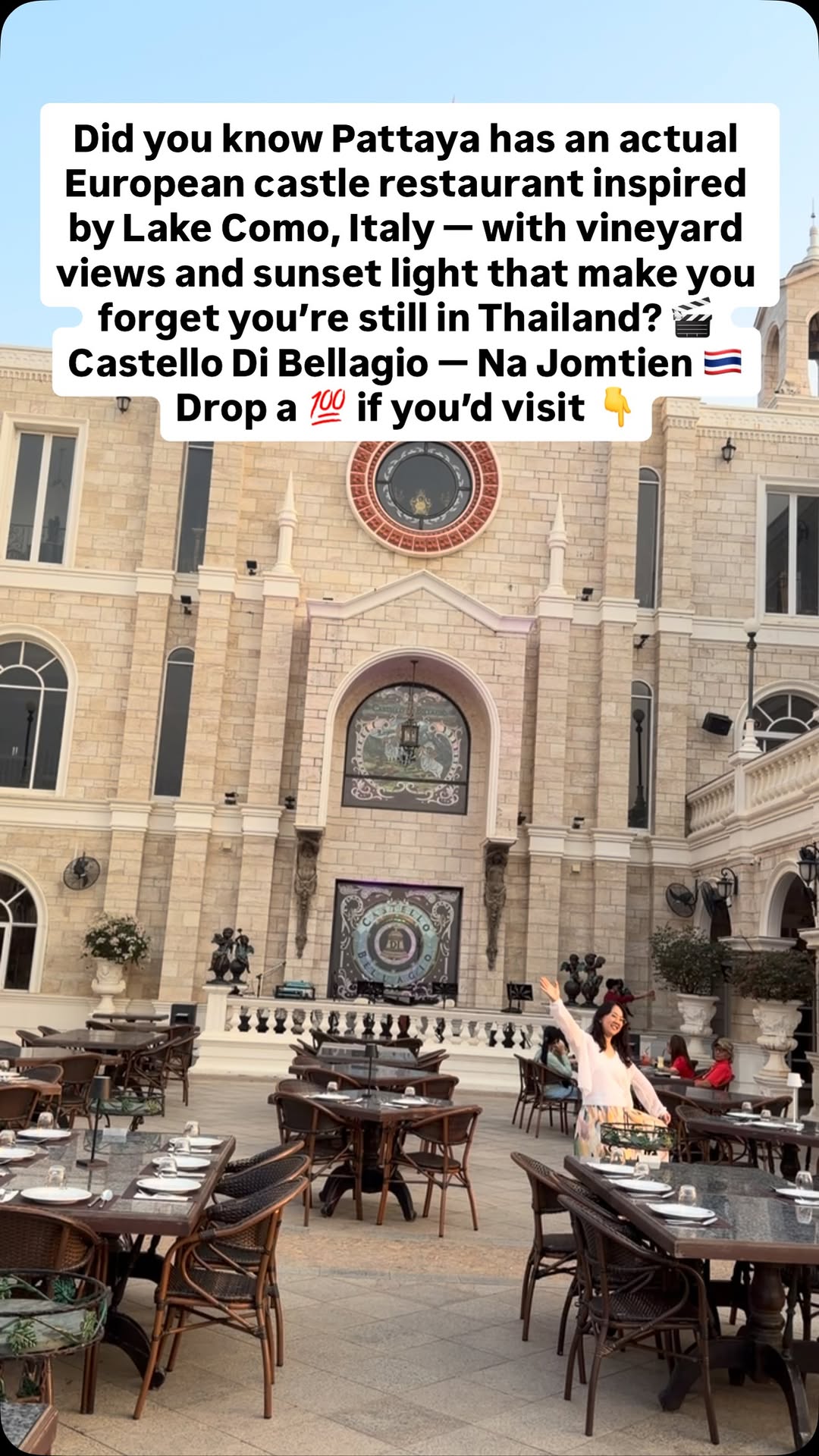 Pattaya Castle Restaurant Offers Italian Lake Como Ambiance