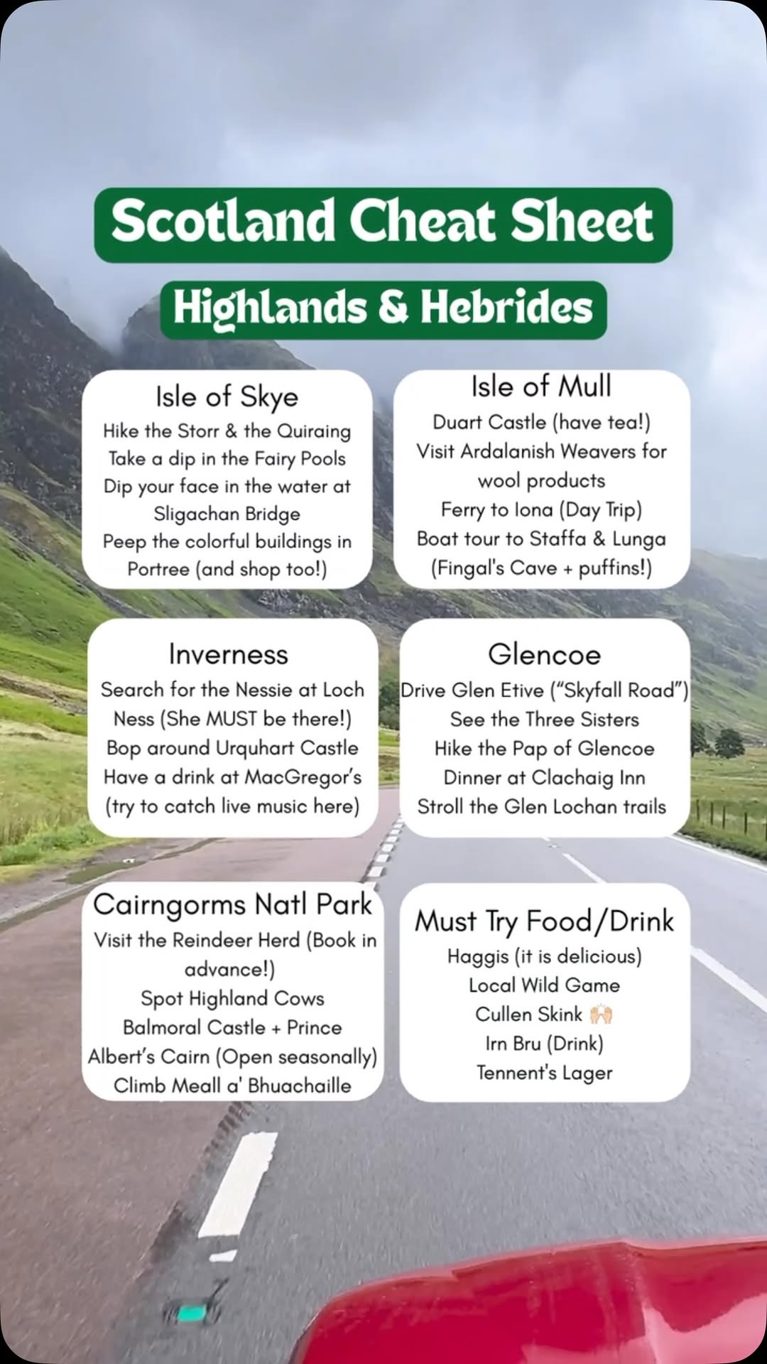 Highlands and Hebrides: A Scotland Cheat Sheet