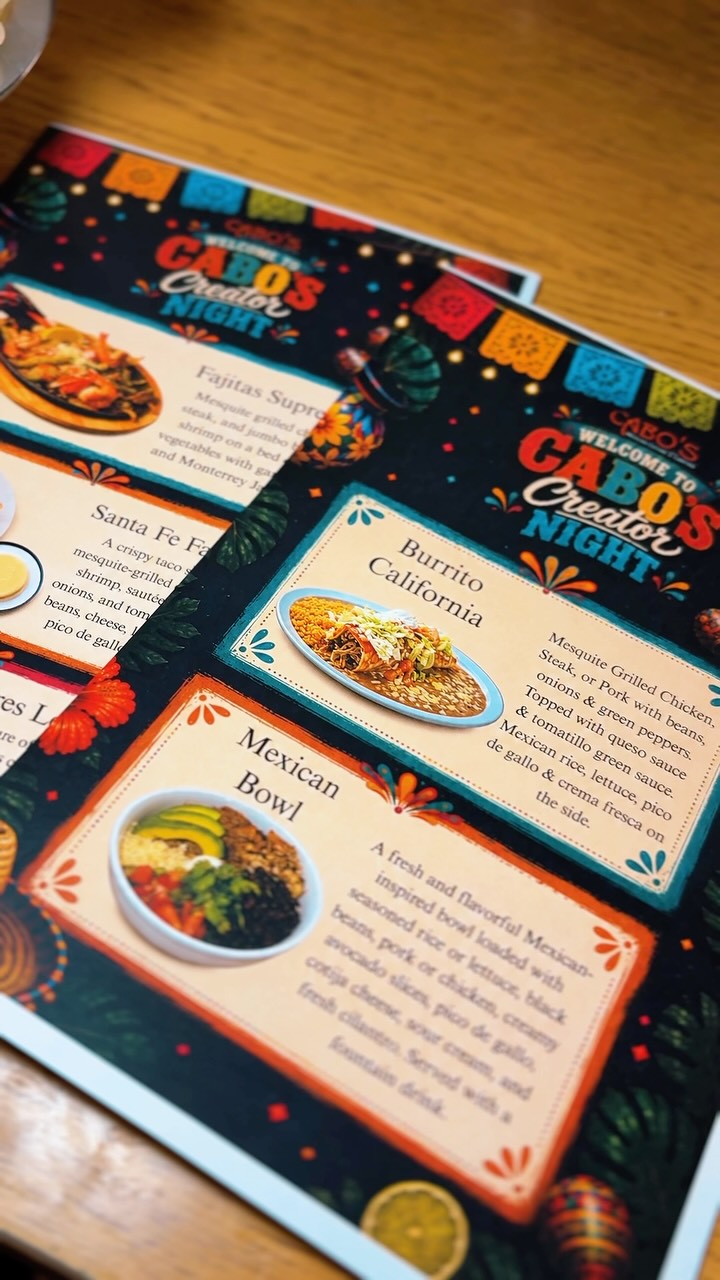Cabo's Mexican Cuisine & Cantina Creator Night Fiesta