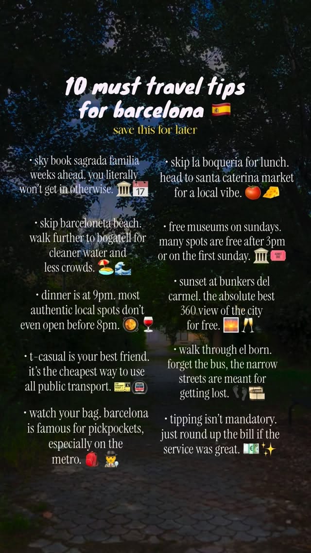 7 Places in Barcelona