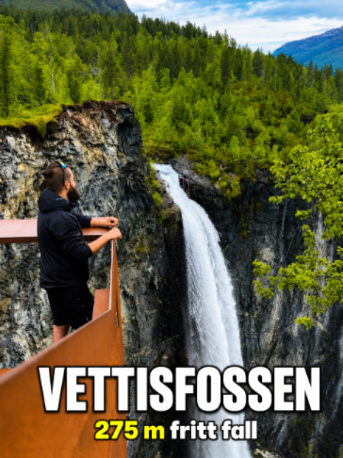 Norwegian Waterfalls With Turquoise Waters