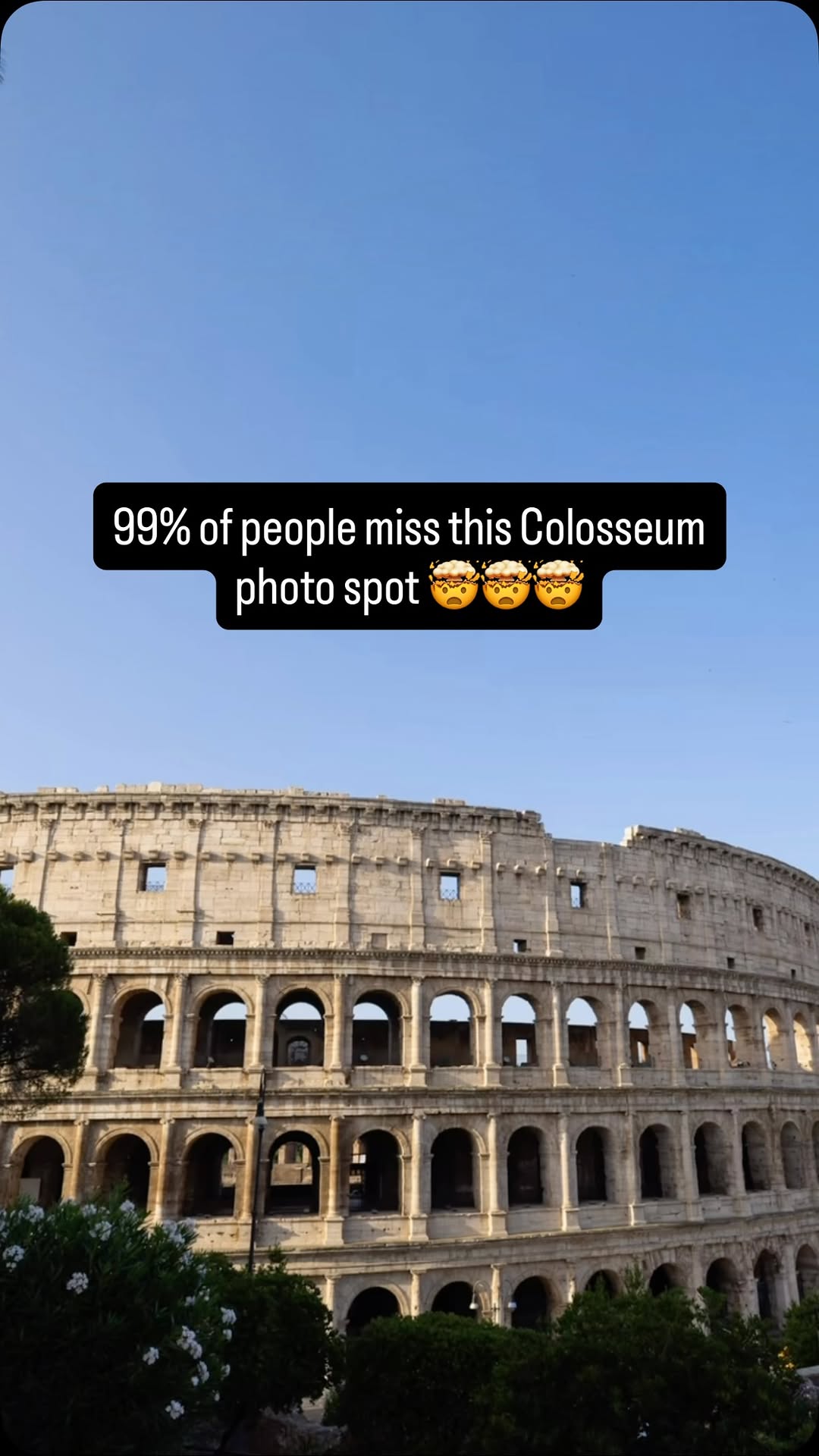 Hidden Colosseum Photo Spot in Rome