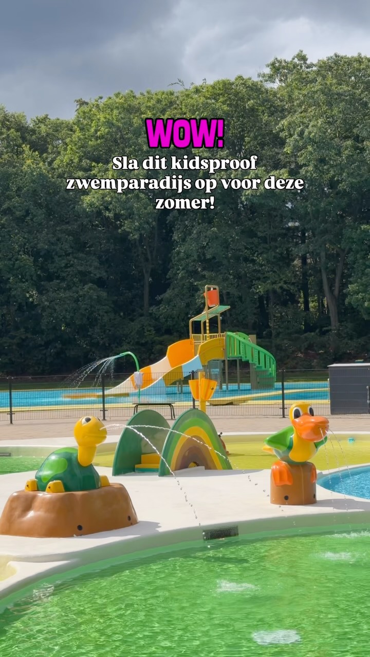 Kid-Friendly Outdoor Pool With Shady Areas