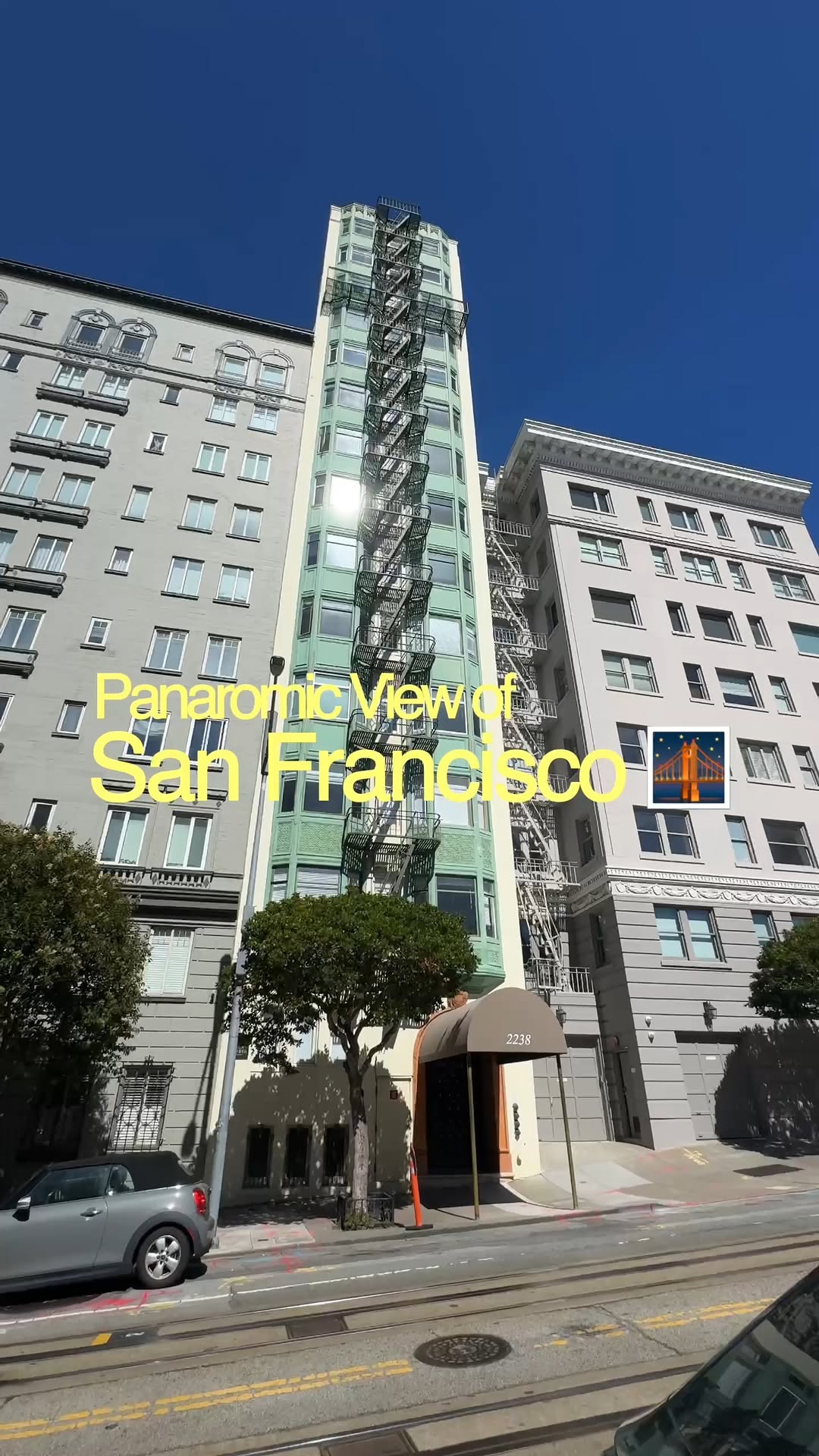 San Francisco Landmarks Visible From Russian Hill Apartment