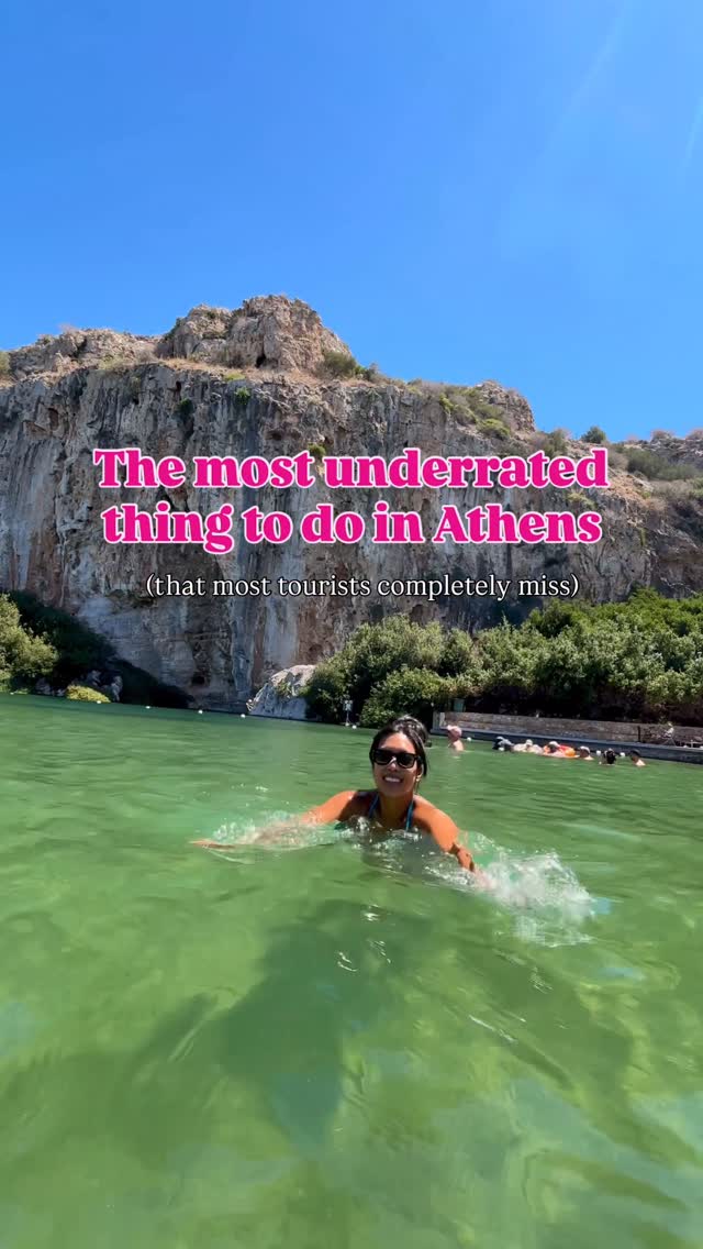 Athens' Thermal Lake Offers Unique Swimming Escape