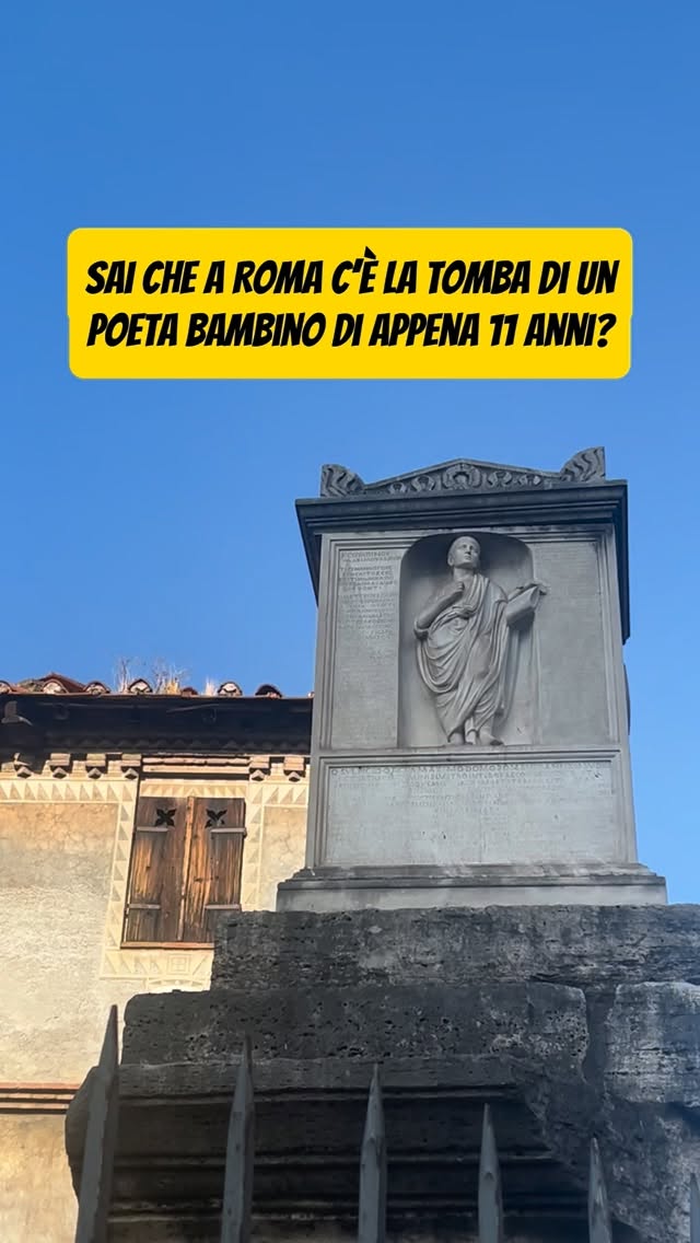 Roman Tomb of Child Poet Quintus Sulpicius Maximus