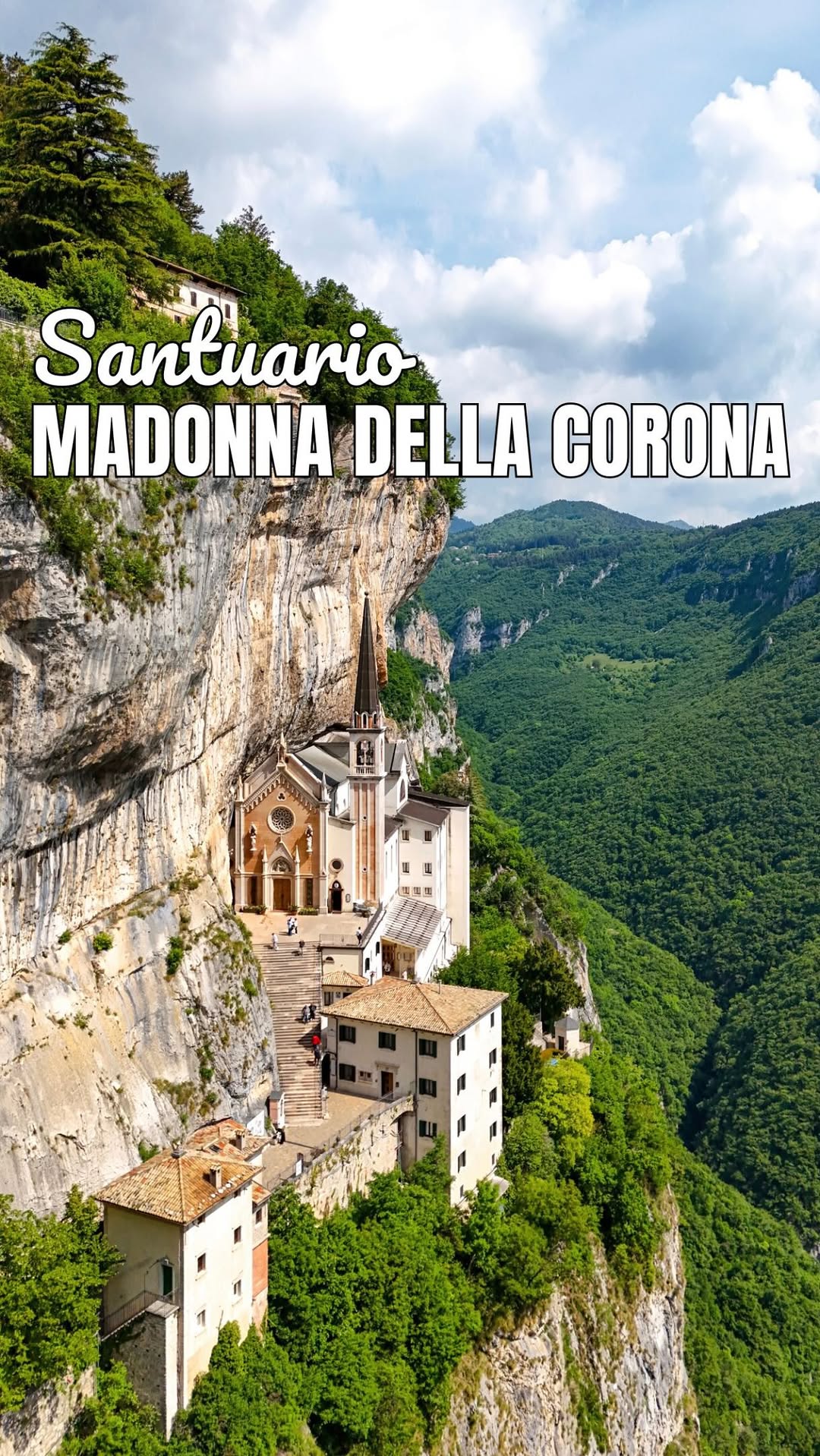 Santuario Madonna della Corona Near Lake Garda