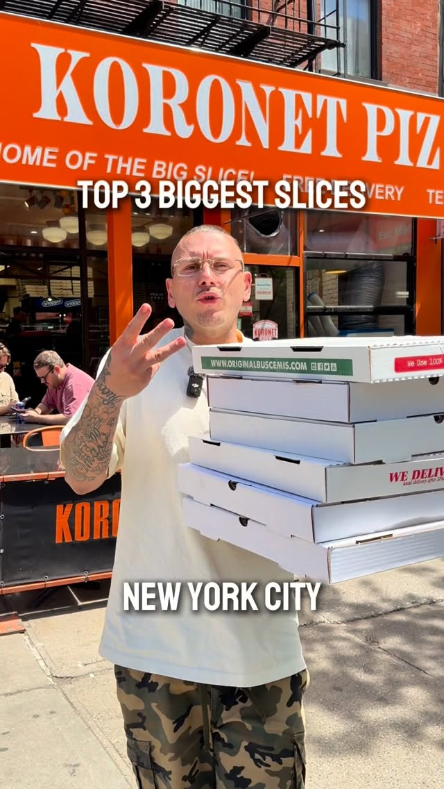 NYC's Largest Pizza Slices