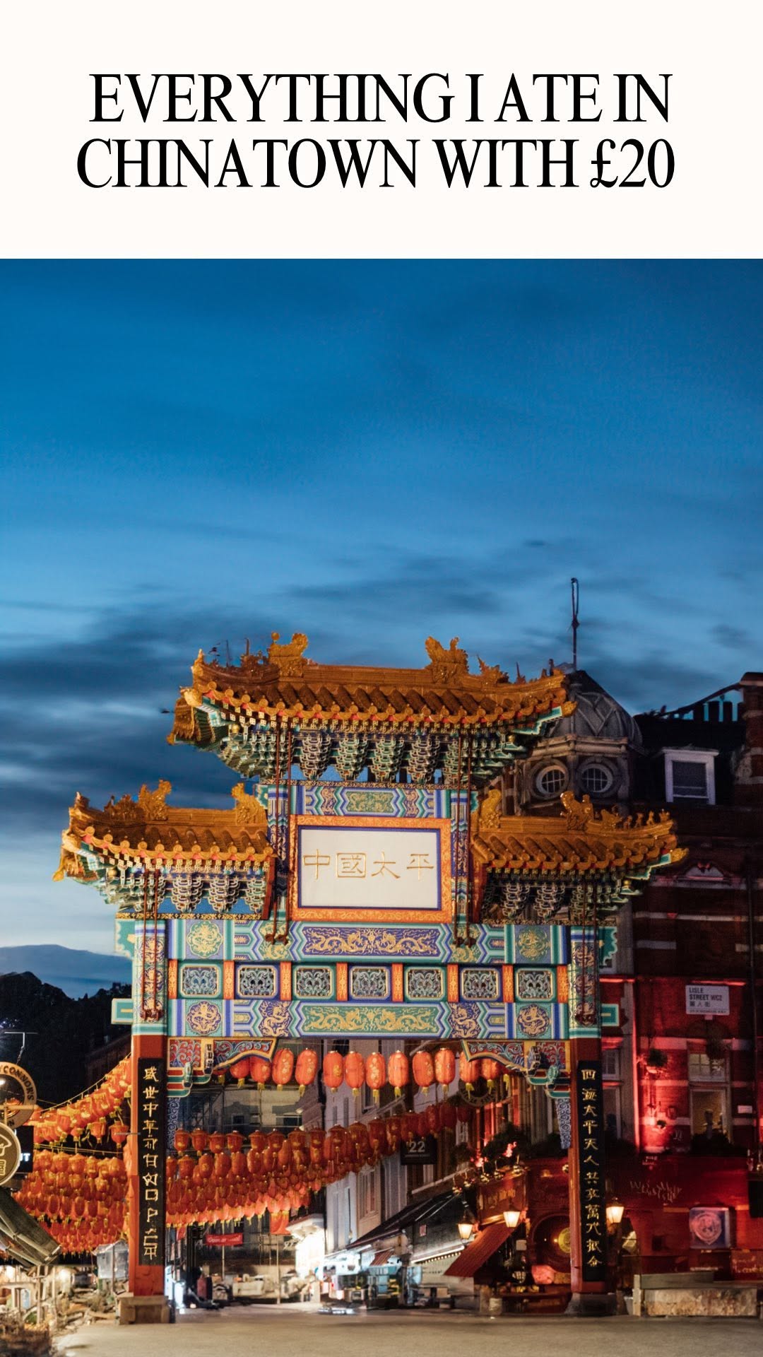 London Chinatown Food Tour On A Budget