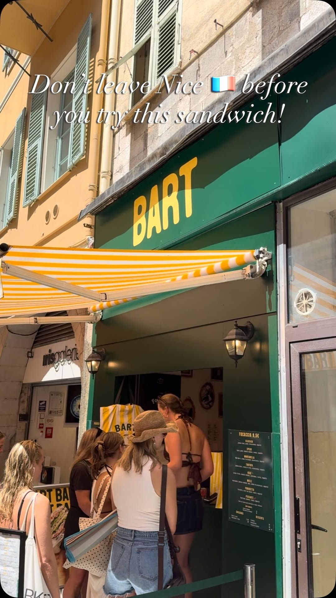 BART Focaccia Sandwiches in Nice