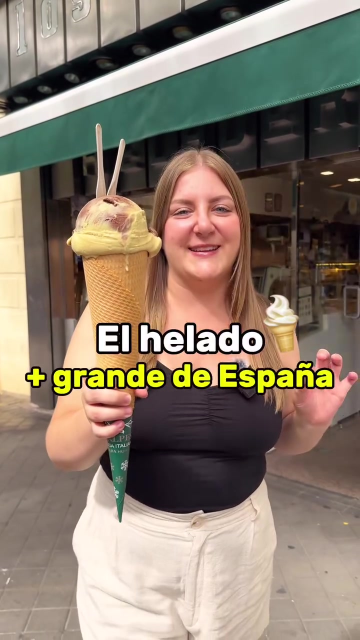 Spain's Largest Ice Cream At Madrid's Oldest Parlor