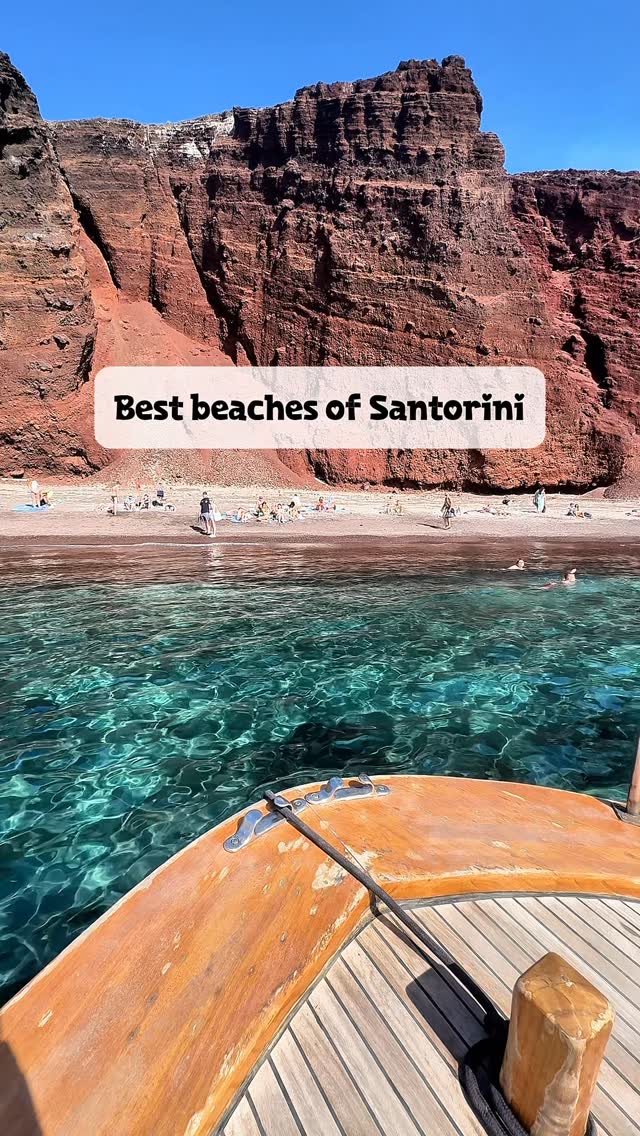 Unique Volcanic Beaches Of Santorini
