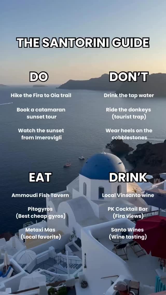 Santorini Highlights: Views, Food, and Wine