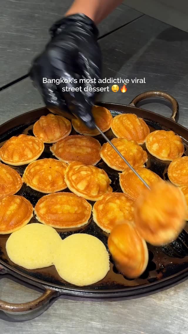 Bangkok's Viral Charcoal-Grilled Butter Cakes