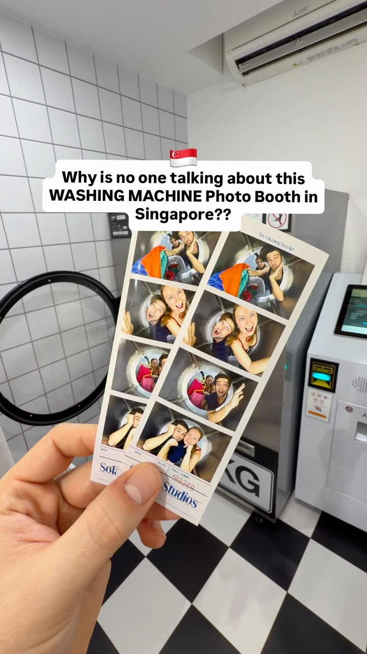Haji Lane Photo Booth: Washing Machine Experience