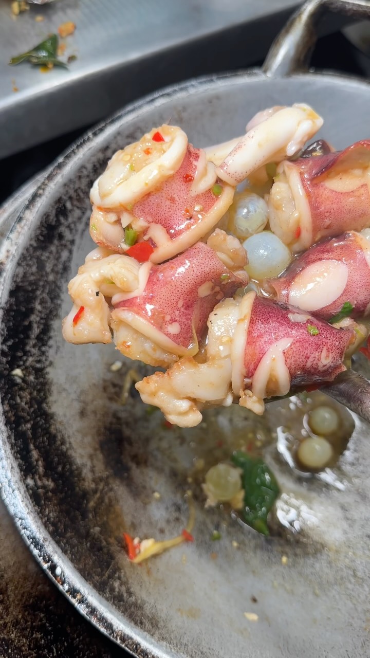 Michelin Guide Restaurant Features Stir-Fried Squid