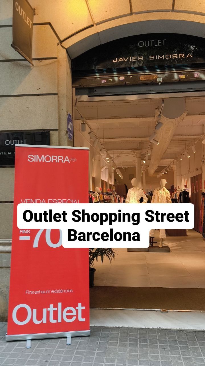 Outlet Stores Along Barcelona's Girona Street
