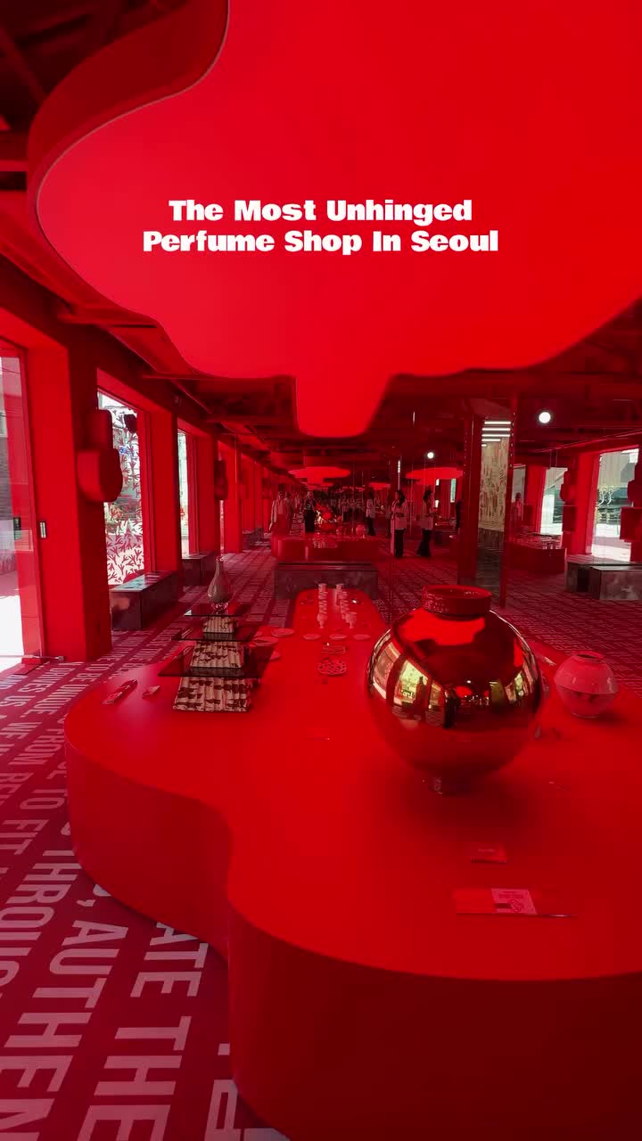 Born to Stand Out Perfume Shop's Red Aesthetic