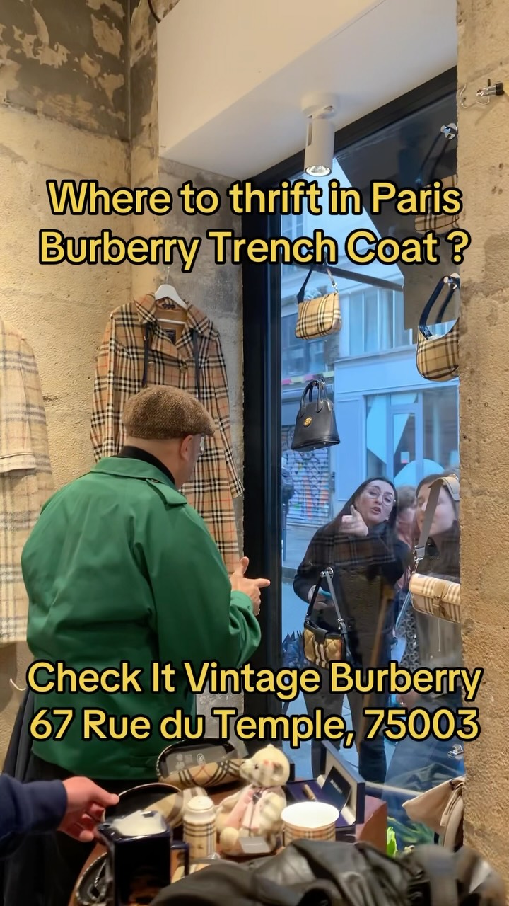 Vintage Burberry Finds In Paris And London