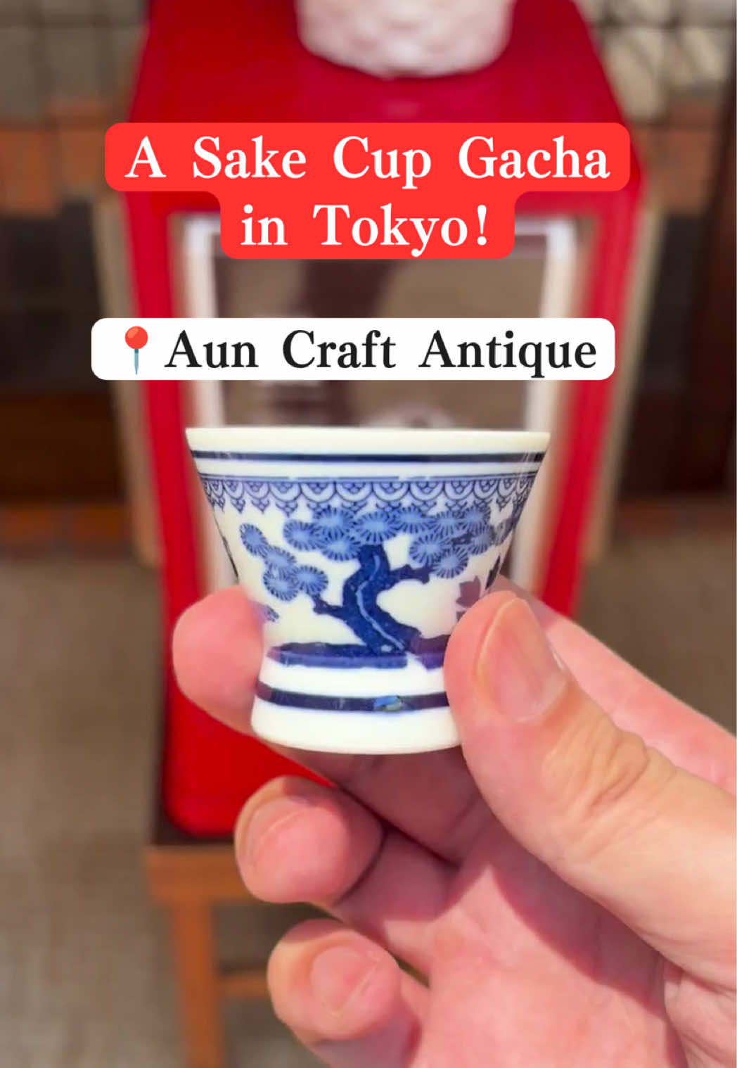 Tokyo Sake Cup Gacha Offers Surprise Souvenirs