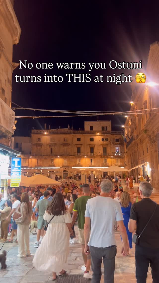 Ostuni's Charming Daytime and Lively Nighttime