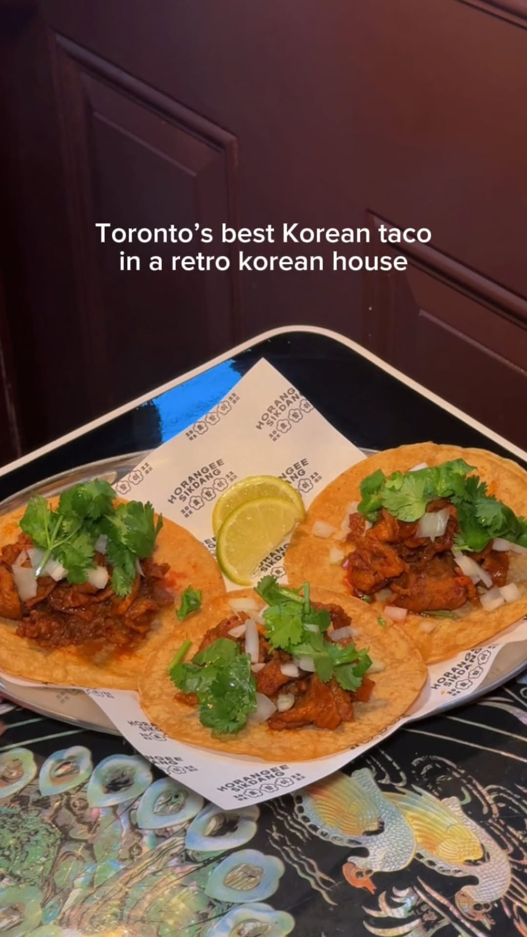 Korean Fusion Tacos in Retro Setting