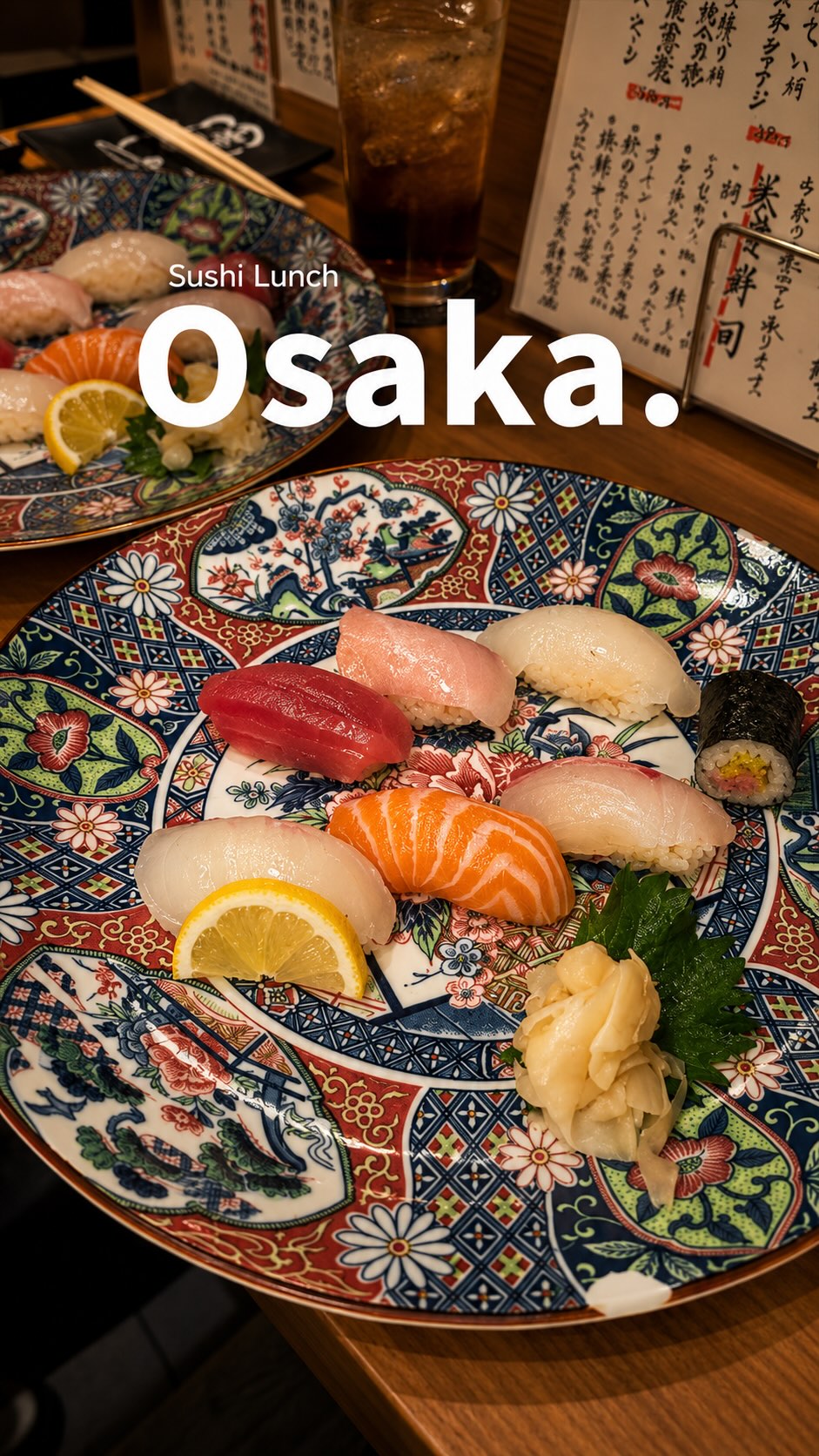 Affordable Authentic Sushi Lunch in Osaka