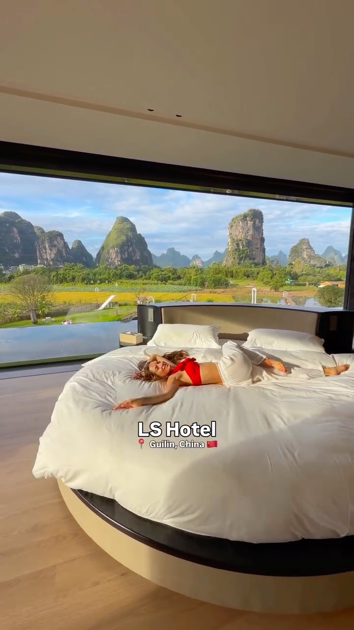 Luxury Hotel Room Offers Breathtaking Karst Mountain Views