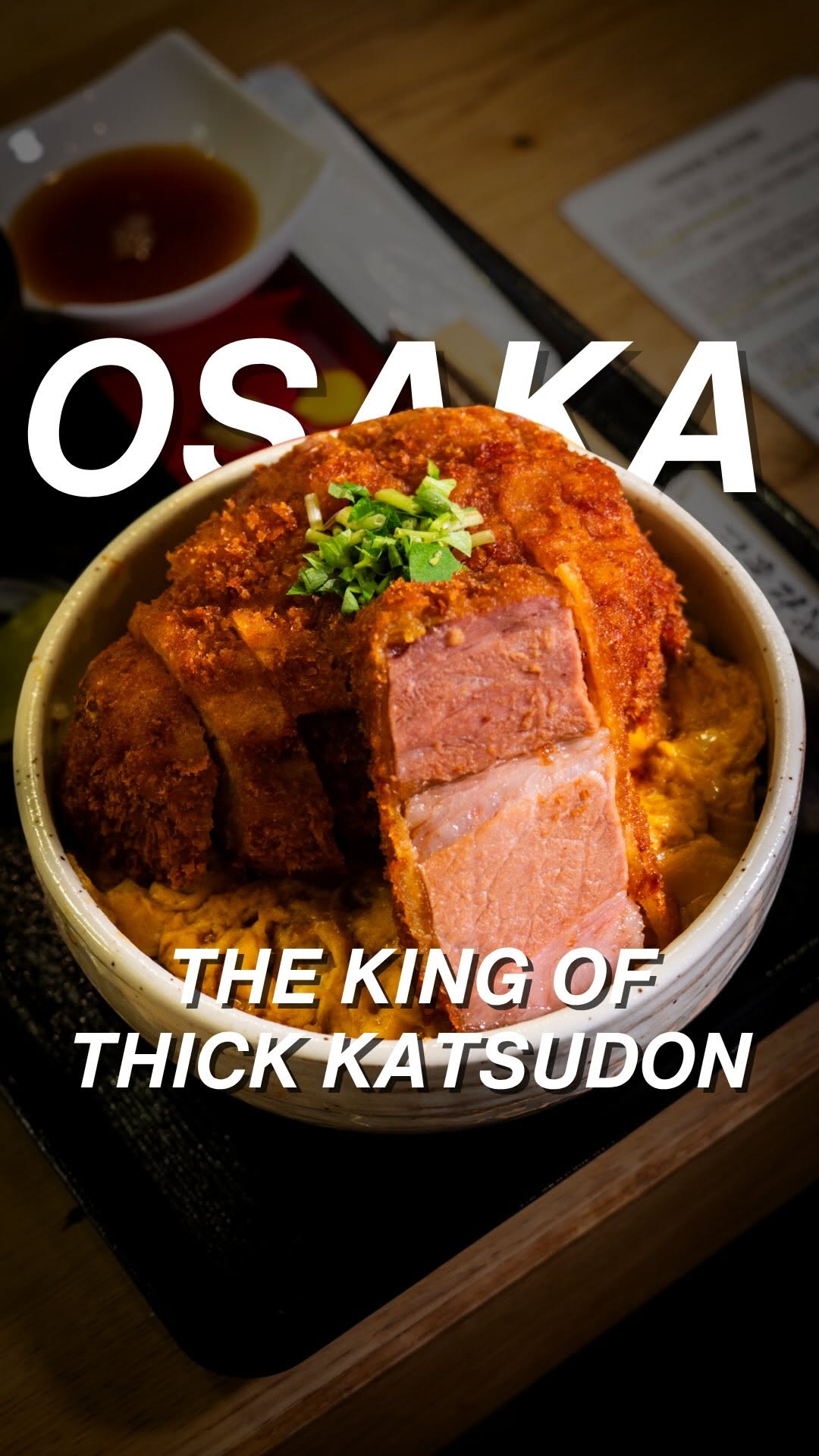 Osaka Restaurant Famous For Thick Katsudon