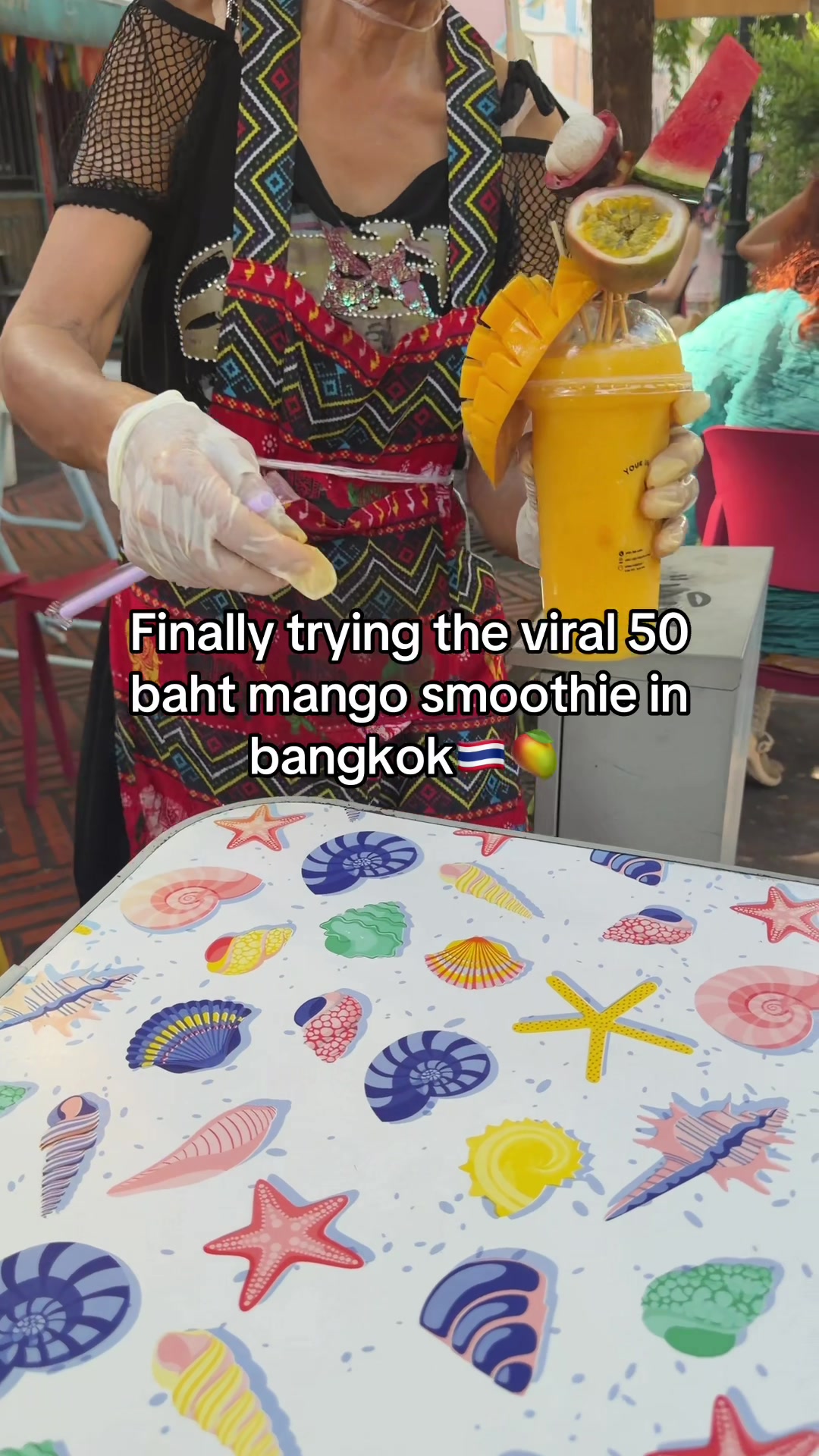Viral Mango Smoothie Stall In Bangkok