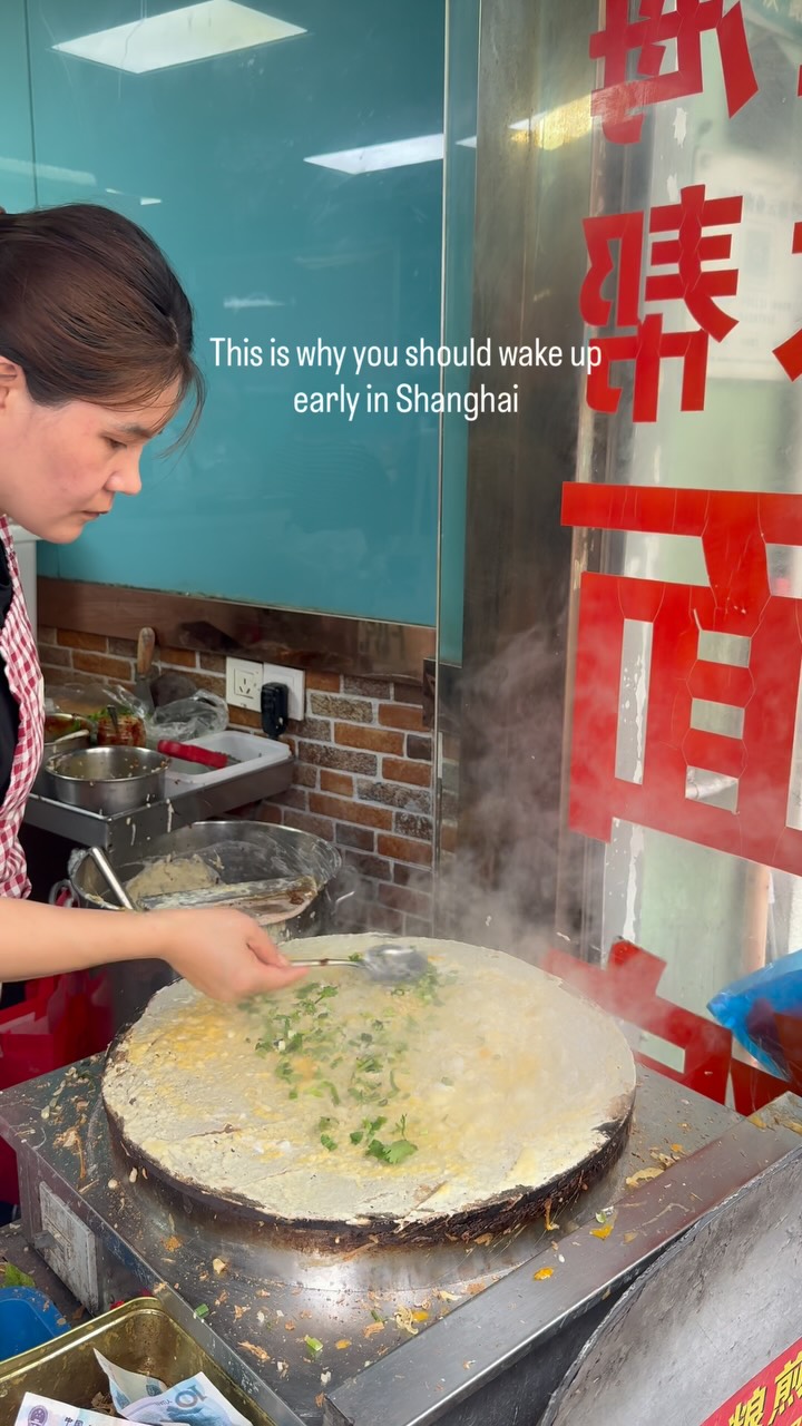 Authentic Chinese Jianbing and Soy Milk Breakfast