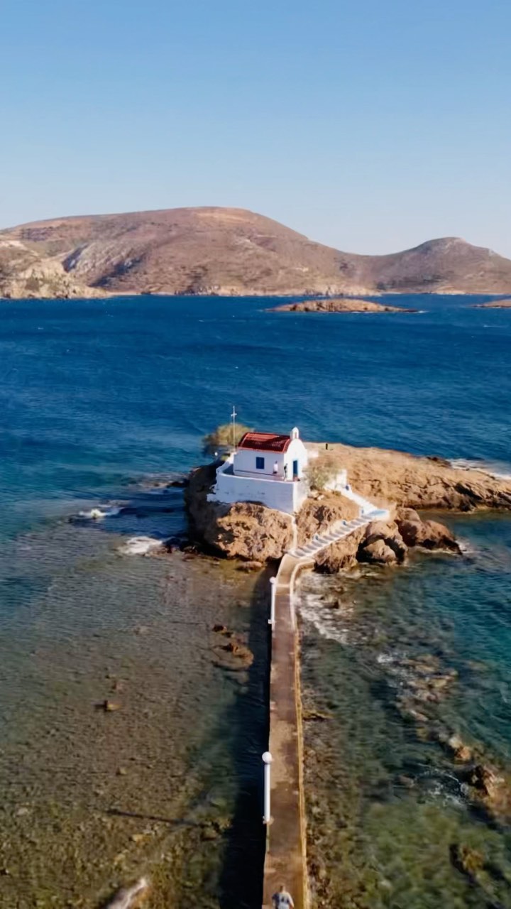 Greek Islands With Picturesque Churches