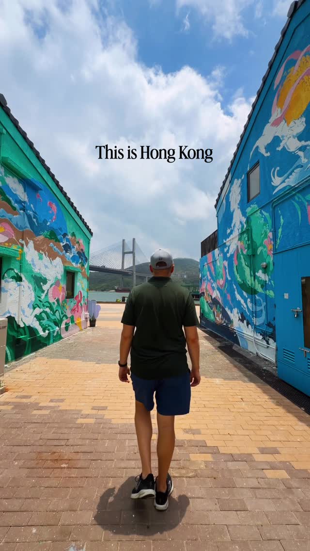 Ma Wan's Vibrant Street Art Below Tsing Ma Bridge