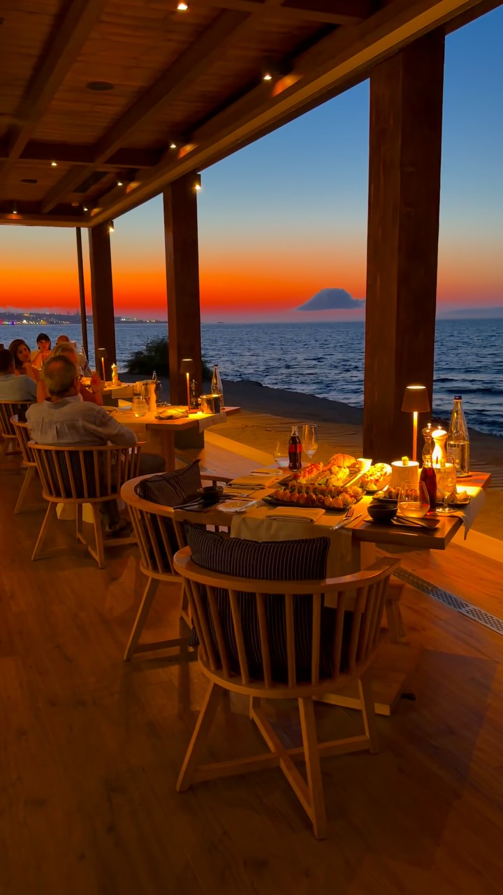 Crete Hotel And Restaurant With Sunset Views