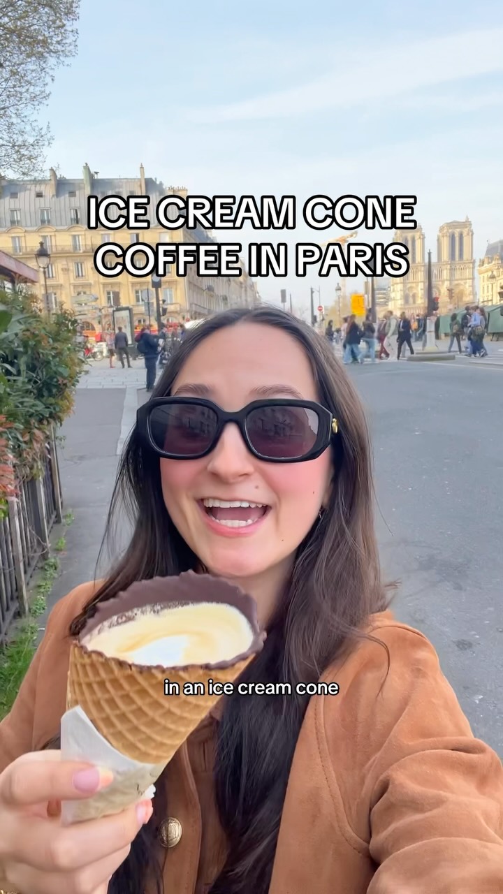 Paris Cathedral and Coffee Shop
