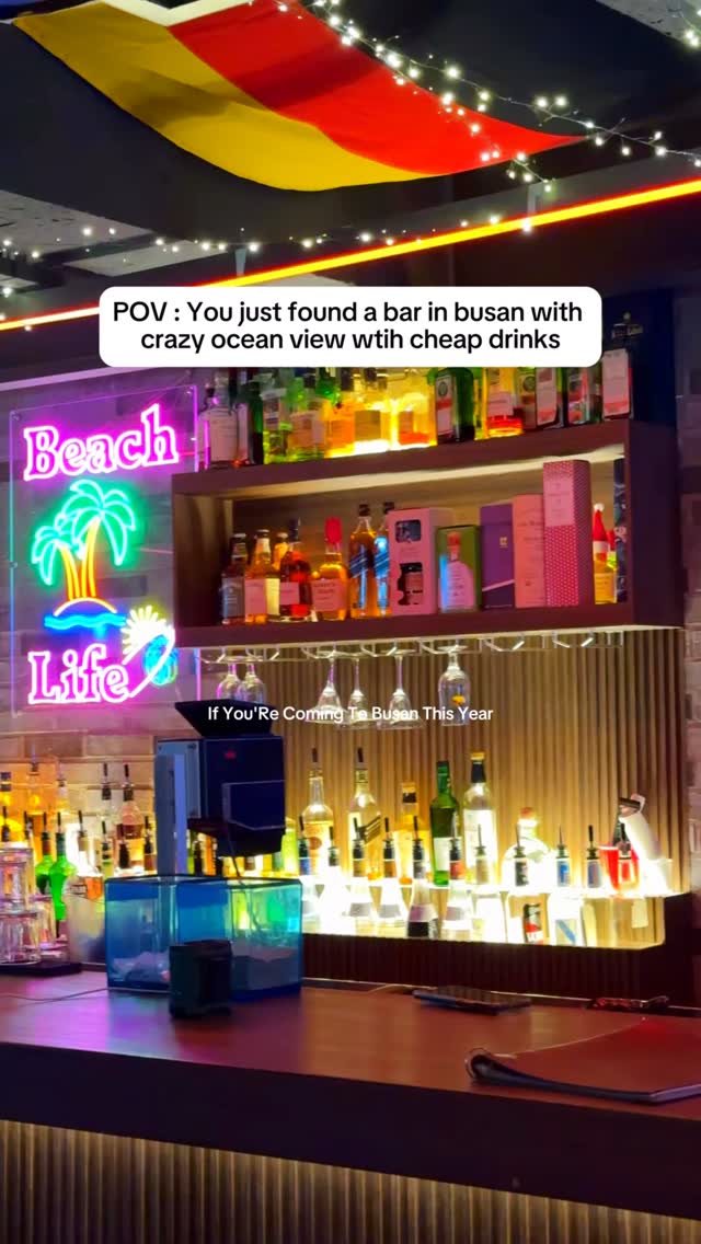Ocean View Bar Near Gwangalli Beach
