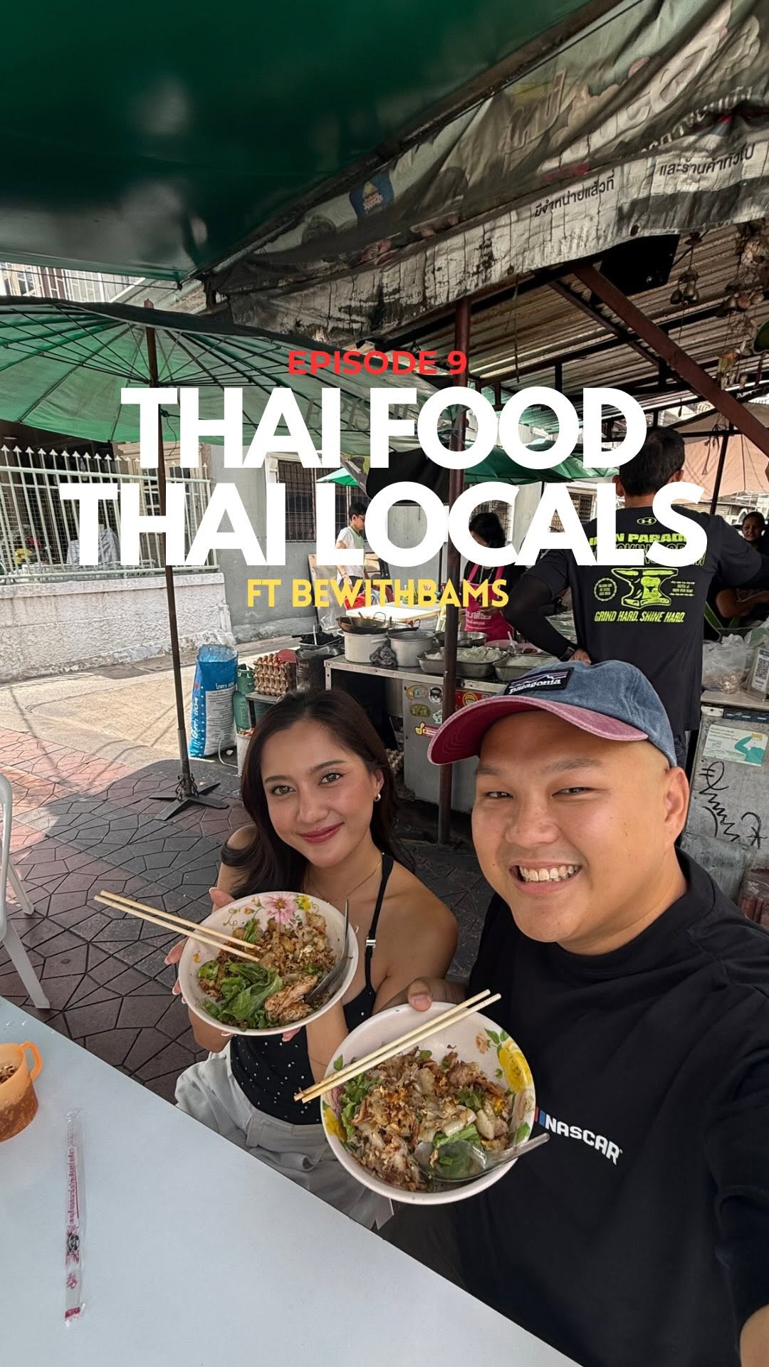 Bangkok's Stir-Fried Chicken Noodles Near Canal