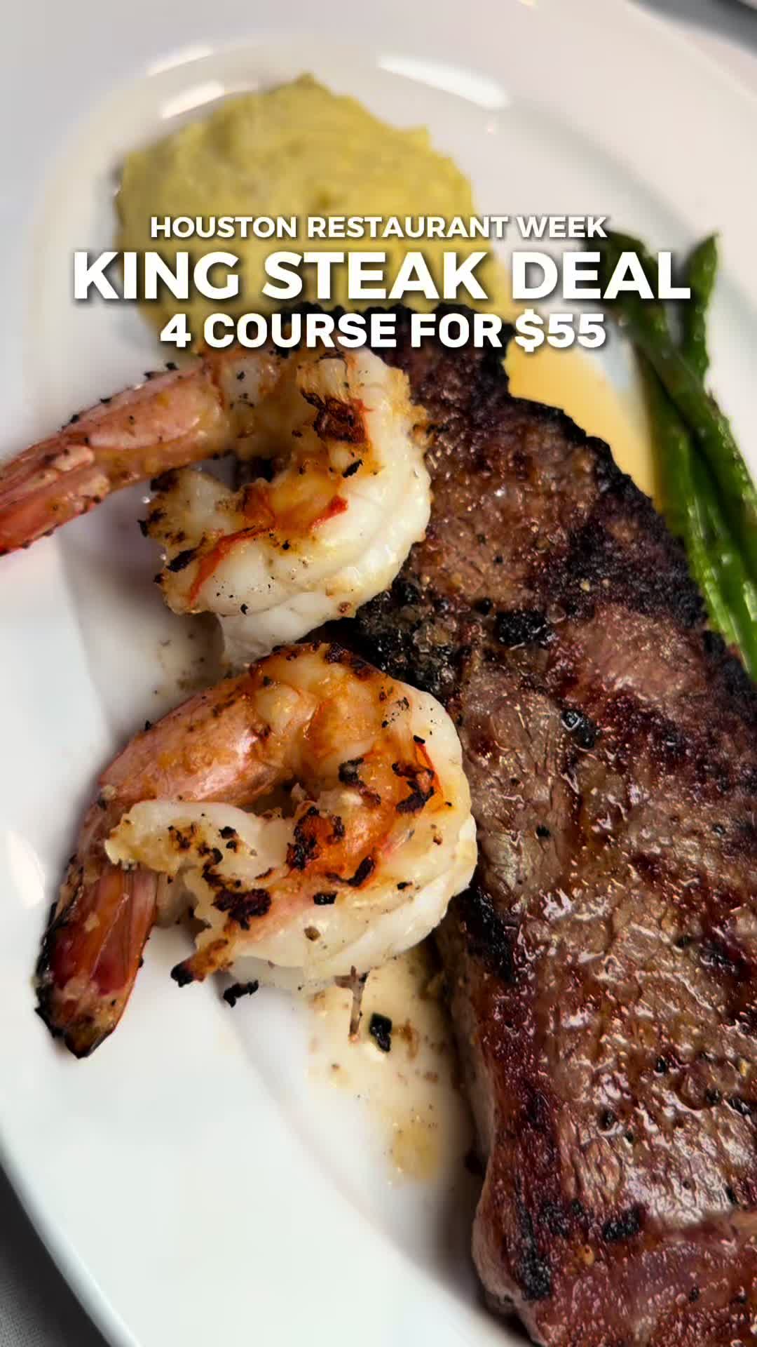 Houston Restaurant Week King Steak Four-Course Dinner Deal