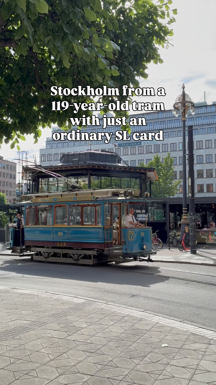 Stockholm's Historical Tram To Skansen and Norrmalmstorg