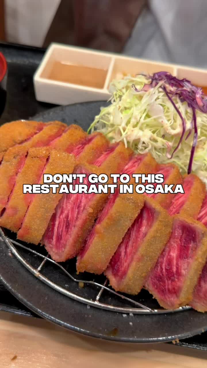 Osaka Restaurant Serves A5 Wagyu Gyukatsu
