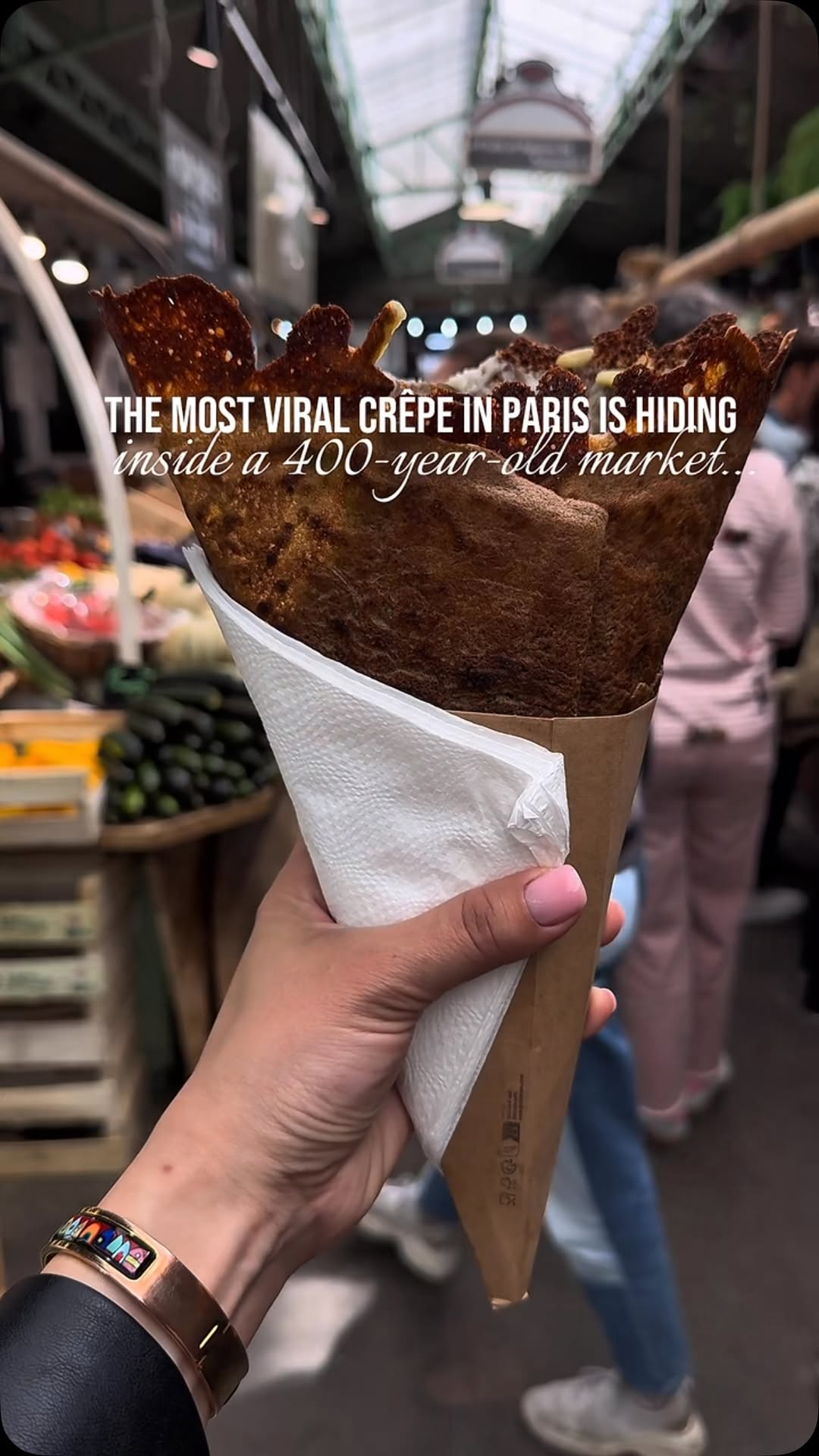 Parisian Market Crêpes With Giant Galettes