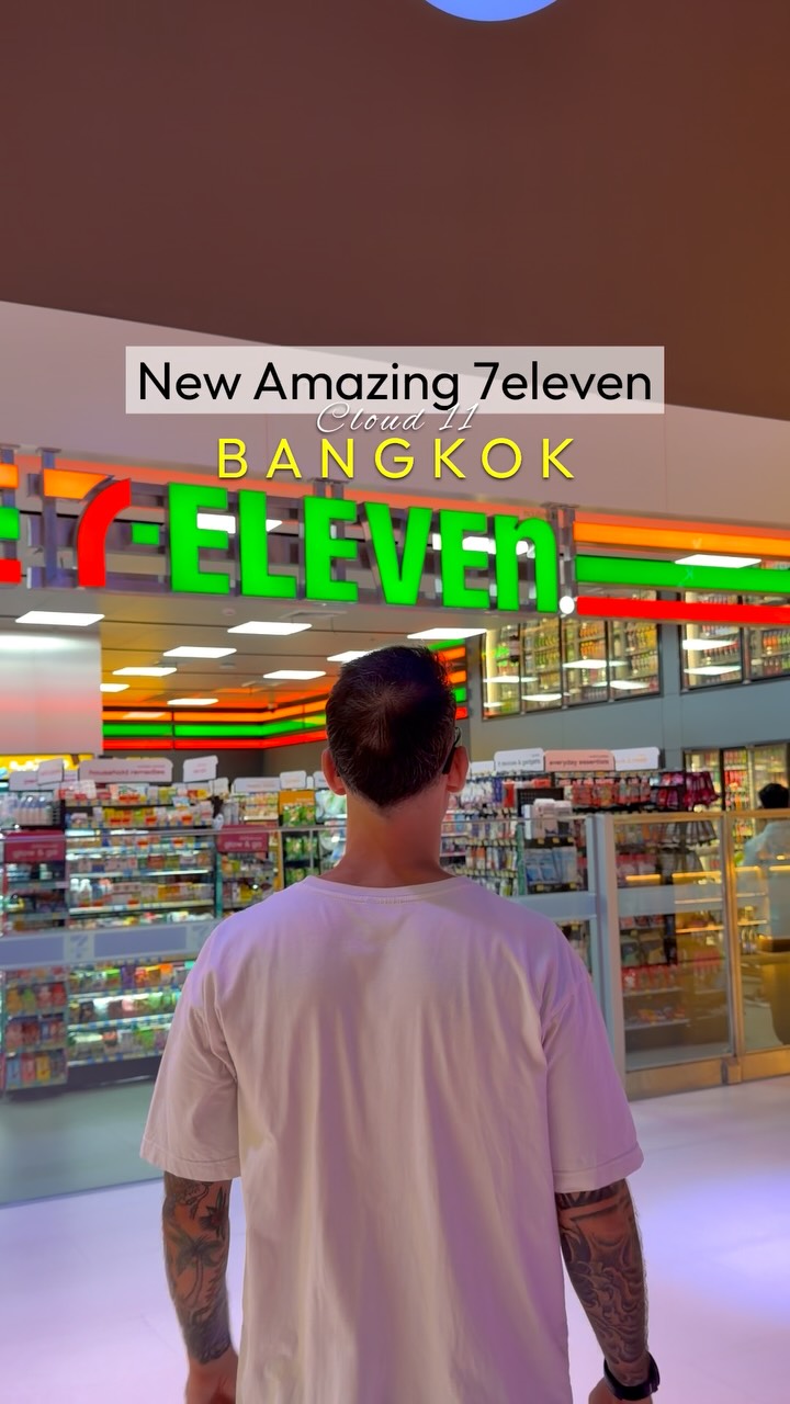 Bangkok's Futuristic Double-Height 7-Eleven Store