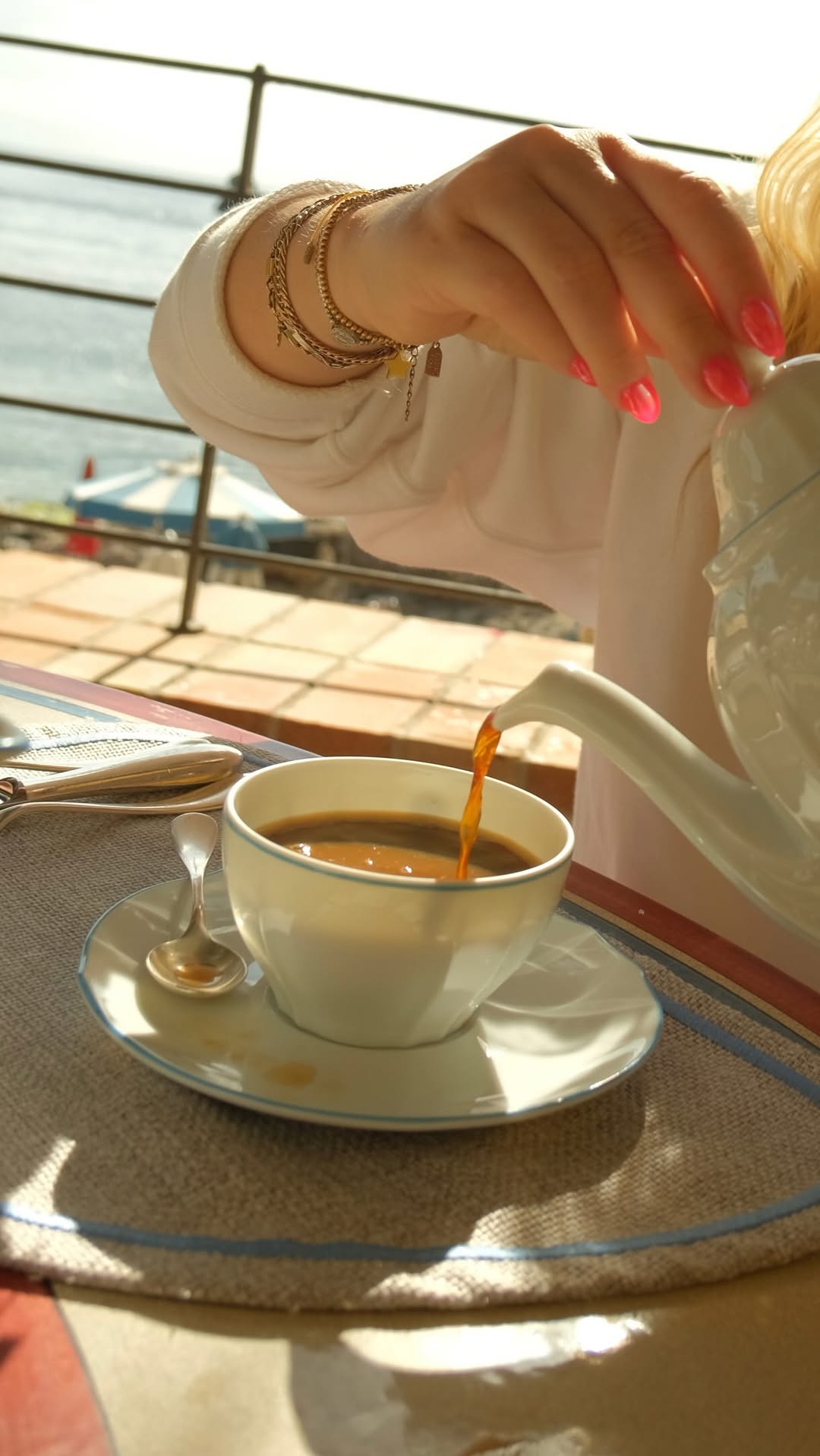 Sicilian Villa Breakfast with Granita and Brioche