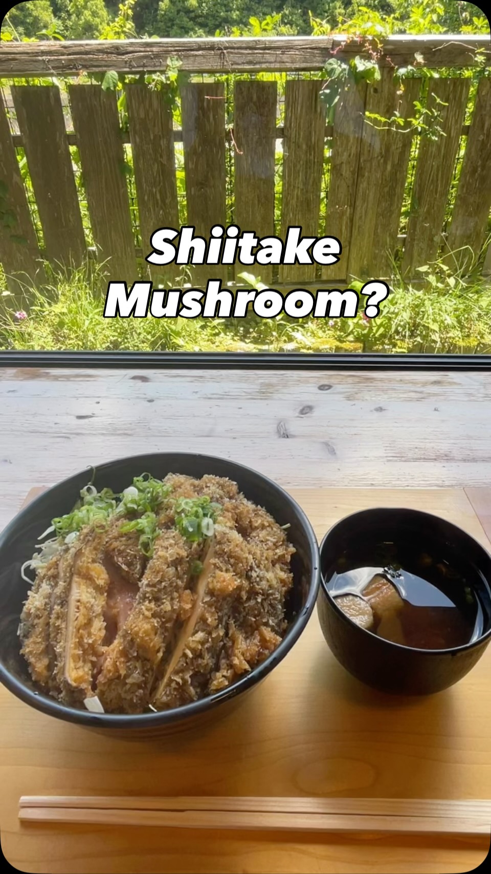 Shiitake Mushroom Donburi Found Only in Ryujin