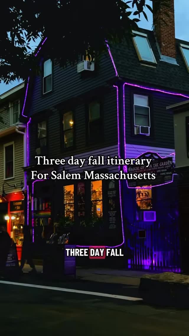 Salem's Fall Itinerary: History, Horror, and Haunts