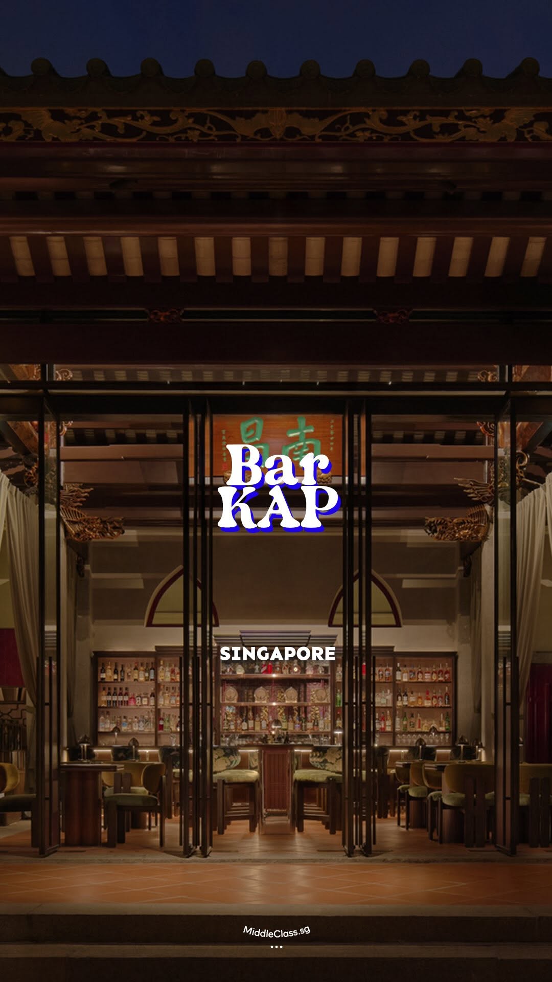 Singapore Mansion Bar Offers Historical Dining Experience